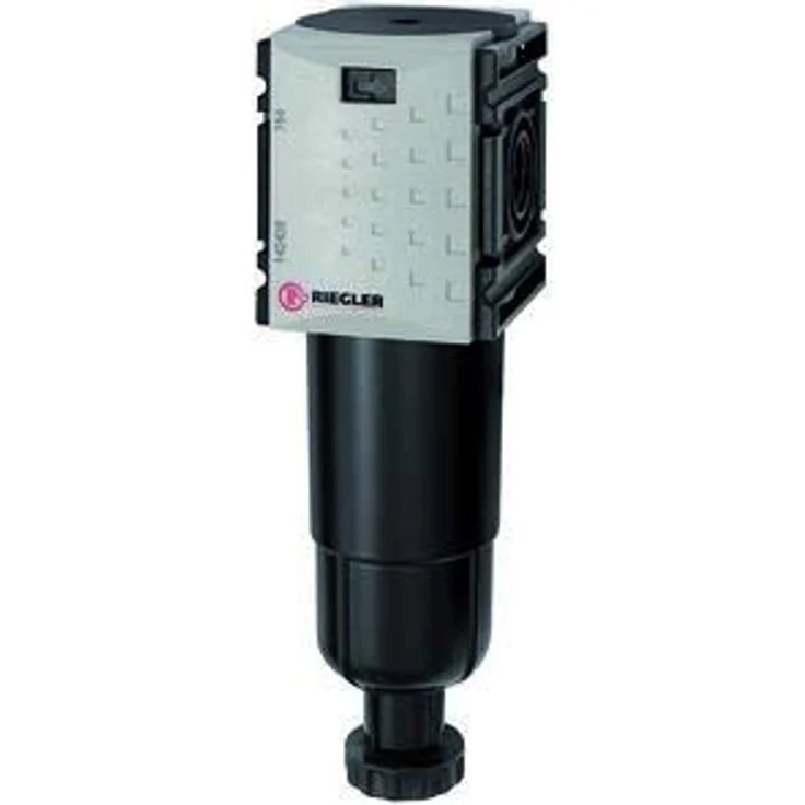 Riegler Mikrofilter »FUTURA-mini« mit Metallbehälter, 0,01 µm, G 1/4, für Druckluft und Gase, BG 0, Temperatur -10 °C bis 50 °C – Bild 1