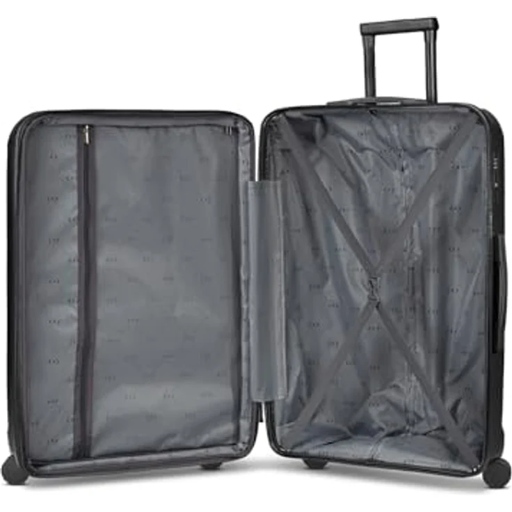D & N South Dakota XL Trolley, Check-in Koffer für Damen und Herren, erweiterbar mit TSA Schloss, 95 L Volumen, stoßfestes ABS Material, 48 x 30 x 76 cm – Bild 5