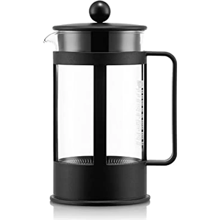 Bodum KENYA Kaffeebereiter (French Press System, Spülmaschinengeeignet, 0,5 liters) schwarz – Bild 2