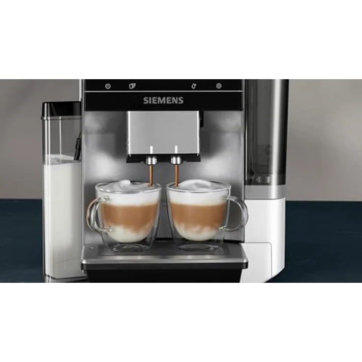SIEMENS Kaffeevollautomat EQ700 mit iSelect-Display, coffeeWorld, Cold Brew, Slow Brew, Milchbehälter, Adapter für Milchziegel, Home Connect, Edelstahl, Weiß, TQ715R03 Integral – Bild 5