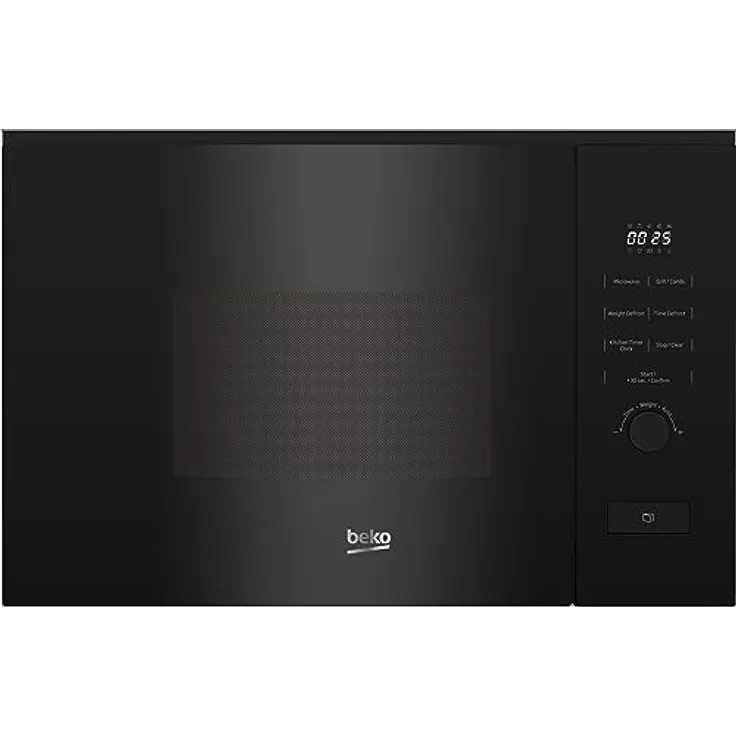 Beko BMGB20212B Mikrowelle mit Grill, Einbaugerät, 800W, Auftauen, 8 Automatikprogramme, Garraumbeleuchtung, schwarz