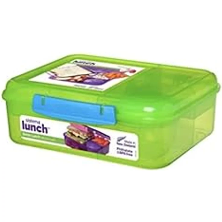 Sistema Bento Lunch Box mit Obst-Joghurt Topf, mehrfarbig, 1,65 Liter (farbig sortiert) – Bild 3
