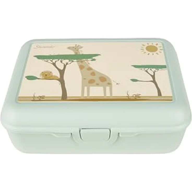 Sterntaler Brotdose / Lunchbox Giraffe Kaya, praktische und robuste Snackdose aus Polypropylen, 14 x 19 cm, spülmaschinengeeignet – Bild 1
