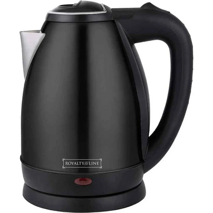 Royalty Line RL-SSK1.7L, Edelstahl Wasserkocher 1,7L, 1500W, ergonomisches Design, schwarz