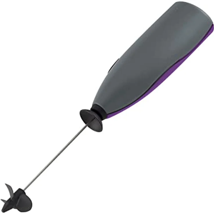 Fackelmann Mini-Mixer, Drink--Shake-Mixer mit Rührdrähten aus Edelstahl, Milchaufschäumer inkl. Spritzschutz (Farbe: Schwarz, Lila, Grau, Silber), Menge: 1 Stück – Bild 2
