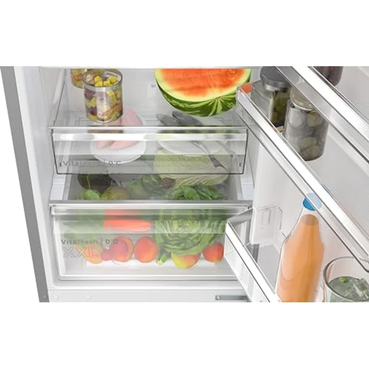 Bosch Serie 4 KGN392LAG Freistehende Kühl-Gefrier-Kombination, 203 cm, 260 l Kühlraum, 103 l Gefrierraum, Metall-Optik, Total No Frost, Energieeffizienzklasse A – Bild 4