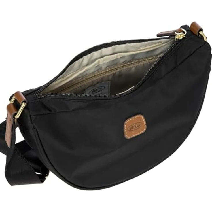 Brics X-Collection Umhängetasche 28 cm, Nylon, Schwarz, mit Reißverschluss und verstellbarem Riemen – Bild 6