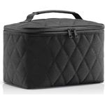 reisenthel Cosmetic case Rhombus Black - quadratischer Kulturbeutel, Gepäckorganisator, Kosmetiktasche