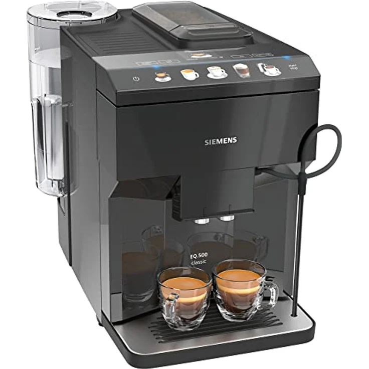 Siemens TP501R09 EQ.500 Integral Kaffeevollautomat mit integriertem Mahlwerk, 1500W, 1.7L Wassertank, für Pulver und Bohnen, schwarz – Bild 5