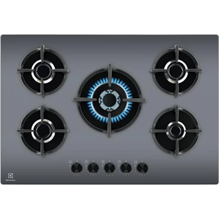 Electrolux EGG75372M, Kochfeld mit StepPower-Flammenkontrolle, Speed Burners und gusseisernen Rosten, automatische Sicherheitsfunktion – Bild 1