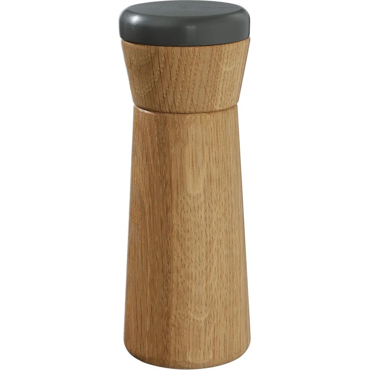 Küchenprofi Pfeffermühle, ZASSENHAUS-Mahlwerk aus Hochleistungskeramik, stufenlos einstellbar, Eiche/ KRION®, 15,5 cm hoch