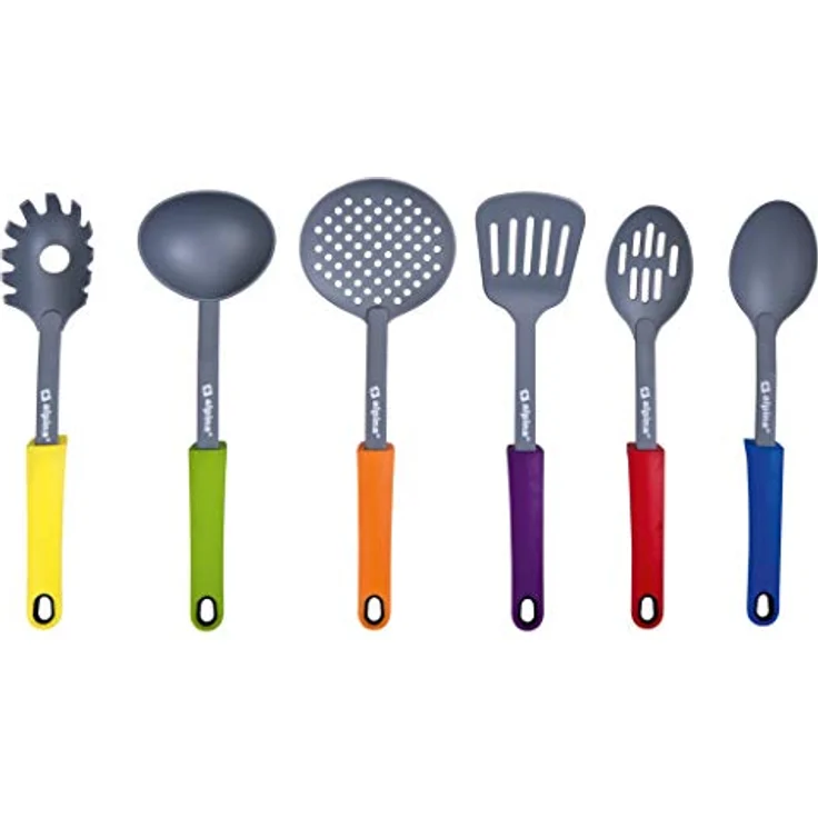 Alpina Küchenwerkzeuge 7-tlg. Set mit praktischem Drehständer – Bild 3