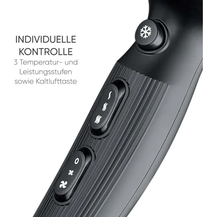 SEVERIN Haartrockner HT 0167, langlebiger AC-Motor, Ionic-Technologie, perfektes Styling, 2.300 Watt, schwarz – Bild 3