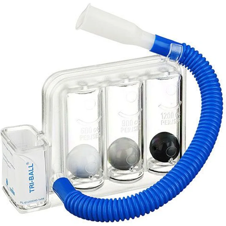 TRI-BALL Atemtrainer Tri-Ball 1 St Ball new, manueller floworientierter Atemtrainer