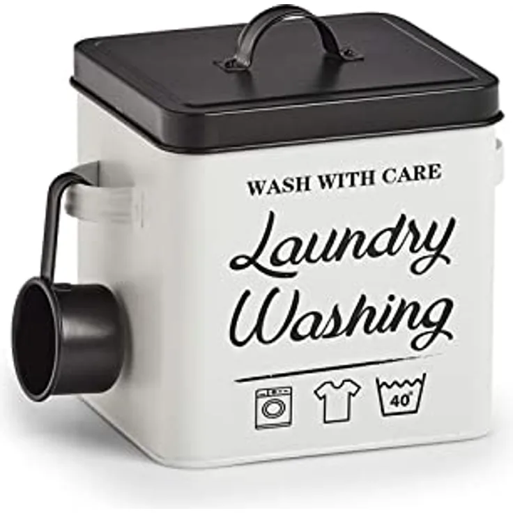 HTI-Living Waschpulver-Box, Metall Laundry Waschmittelbox - Preisvergleich