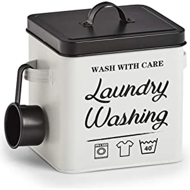 HTI-Living Waschpulver-Box, Metall Laundry Waschmittelbox - Preisvergleich – Bild 1