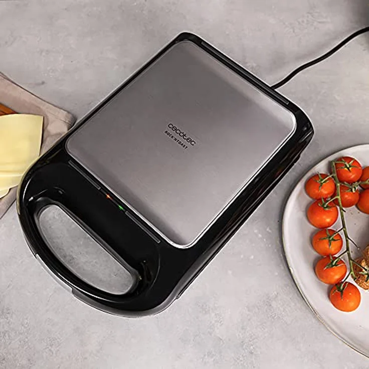Cecotec 4-Sandwichmaker aus Edelstahl Rock´nToast Family.1500 W Leistung und Antihaftbeschichtung. – Bild 3