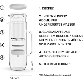 Waterfilter kan 'Whale', 3,5 liter - Coffee And Tea Brokers