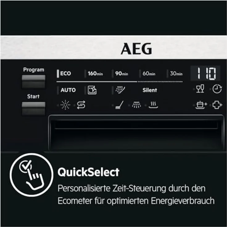 AEG FEE7571APM Integrierter-Geschirrspüler / Serie 7000 mit GlassCare / 60cm / AirDry - ideale Trocknungsergebnisse / B / MaxiFlex Besteckschublade / Startzeitvorwahl / extra leise – Bild 3
