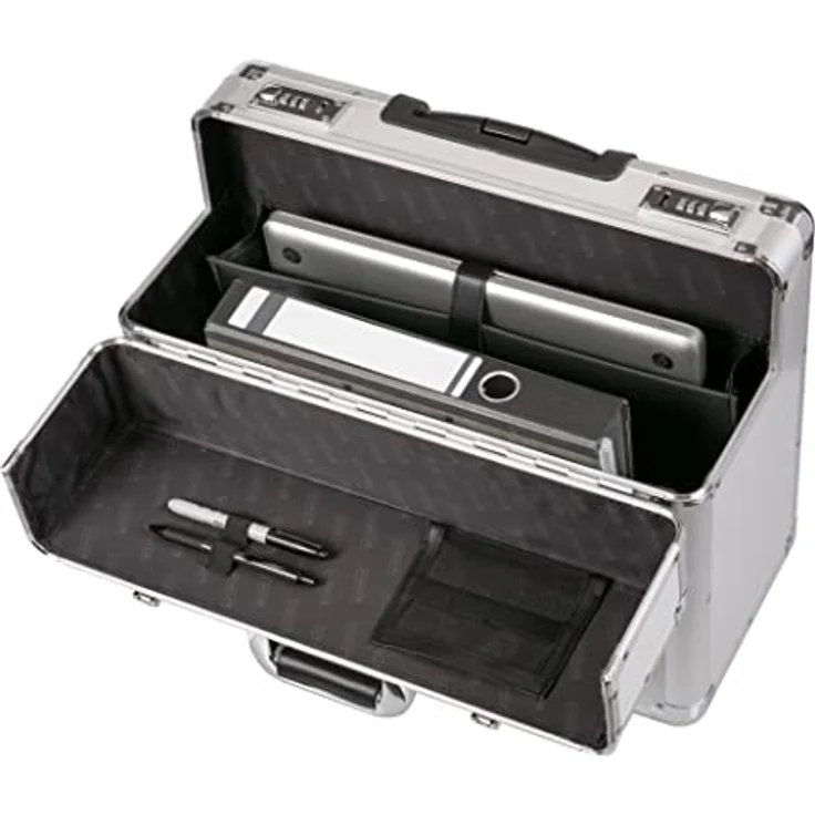 Alumaxx Omega Pilotenkoffer, Aluminium, Silber, Laptopfach, 30 l, S – Bild 3