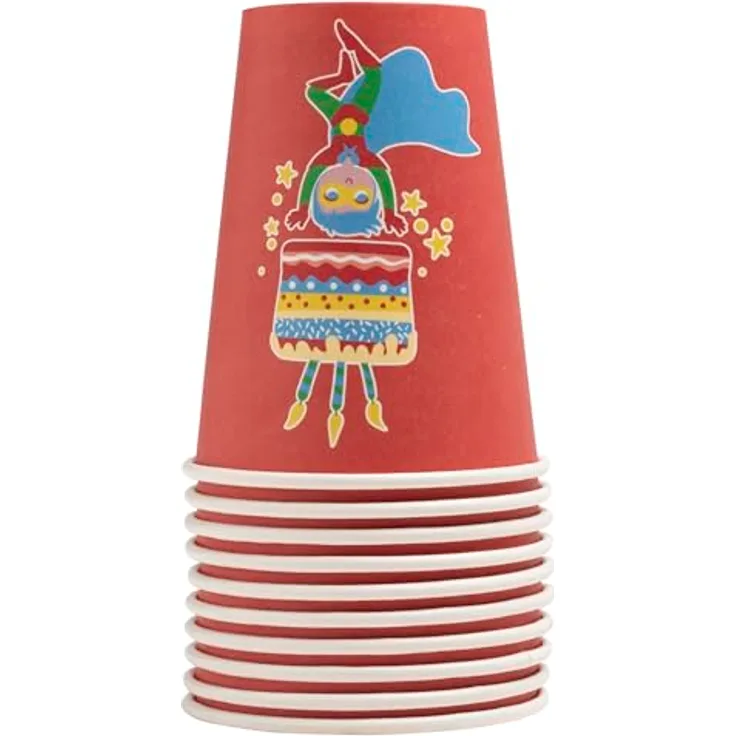 PRO NAPPE Pappbecher, 10 Stück 200 ml, Superhelden Design