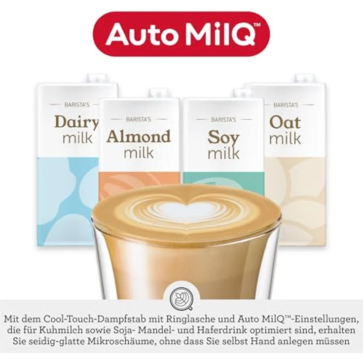Sage The Oracle Dual Boiler, Kaffeemaschine mit manuellem & automatischem Milchaufschäumer, 45 Mahlgradeinstellungen, 16 Programme inkl. Espresso, Cappuccino & Flat White, Schwarzer Trüffel – Bild 4
