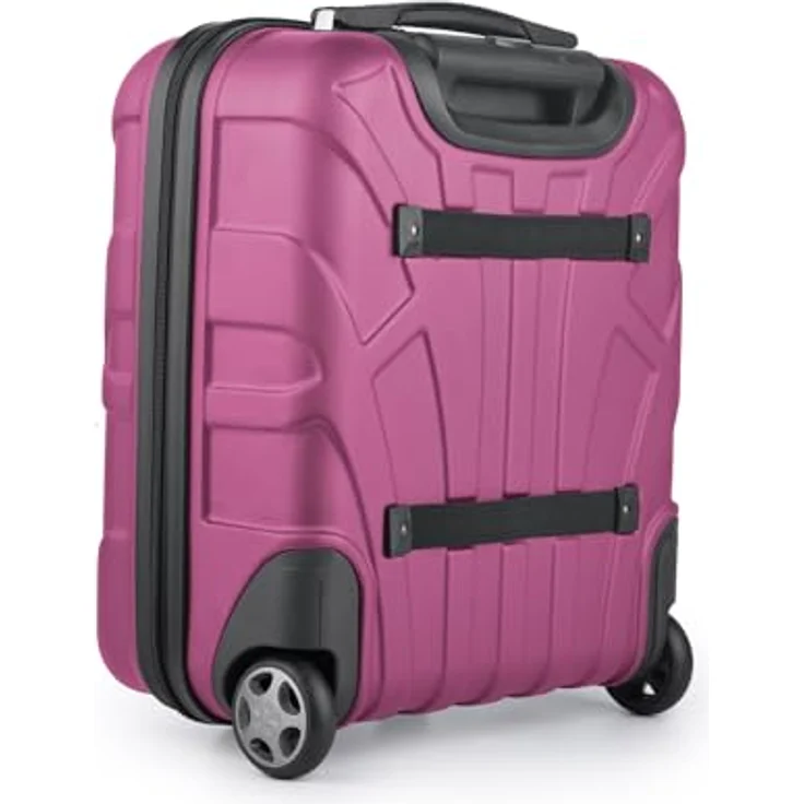 suitline Handgepäck Trolley 45x36x20 cm, Unter-Sitz Kabinenkoffer mit 30 Litern, TSA-Zahlenschloss, Magenta – Bild 3