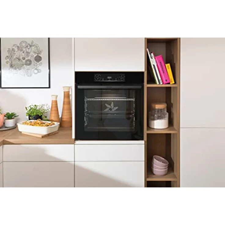 Gorenje Black Induction Set 2, autarkes Kochfeld GI6401BSC und Einbau-Backofen BOS6737E06BG, 77L, ExtraSteam, AirFry, PizzaMode 300°C, PerfectGrill, schwarz – Bild 2