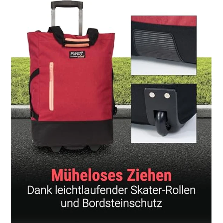 Punta Wheel Einkaufstrolley 50 cm 2 Rollen – Bild 3