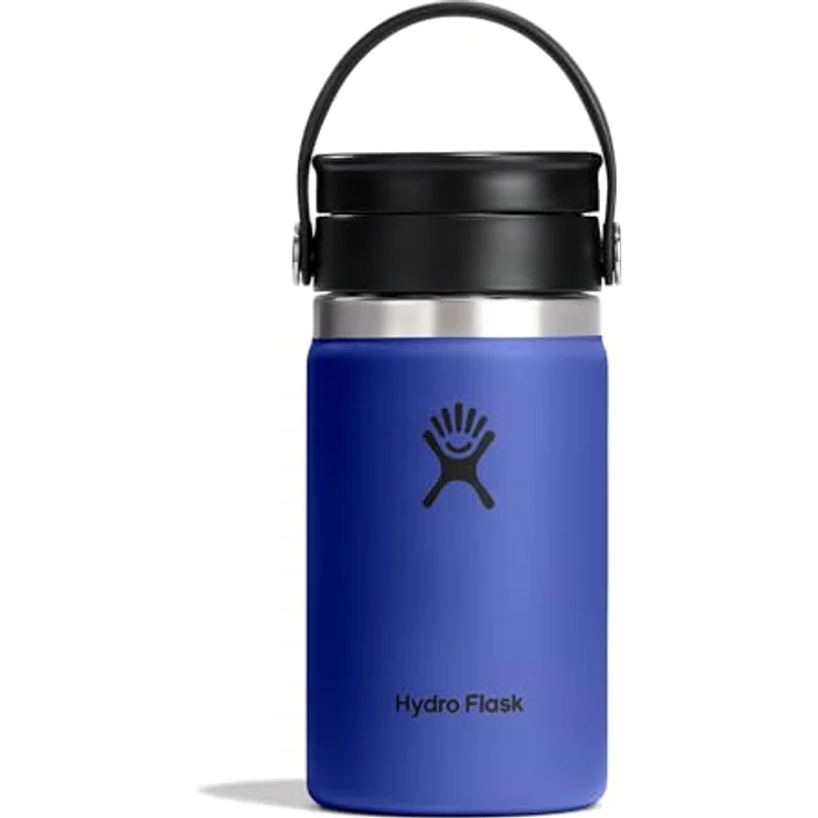 Hydro Flask Wide Flex Sip Lid Coffee 355 ml (12 oz), Auslaufsicher, isoliert, hält Getränke 24 Std. kalt & 12 Std. heiß, passend für Becherhalter, Capri Blue – Bild 1