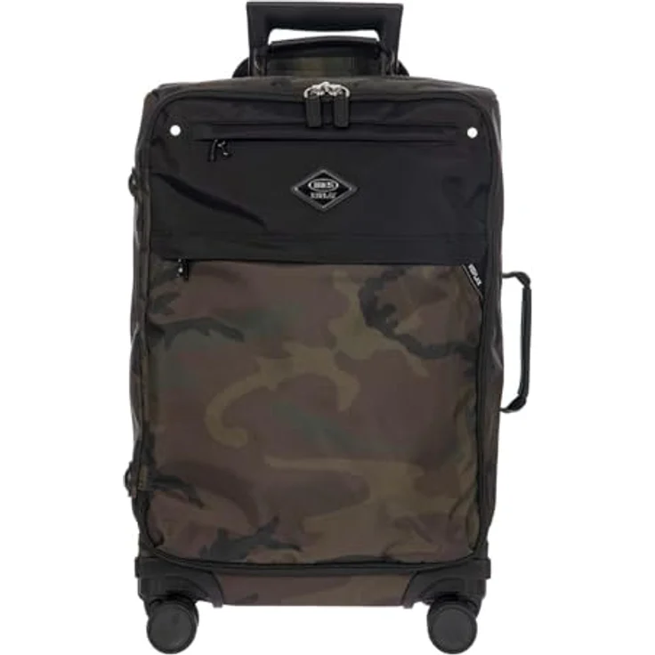 Brics Replay Camouflage Kabinentrolley 4 Rollen, 55 cm, Grün, 41 l mit arretierbarem Griff und praktischen Außentaschen – Bild 2
