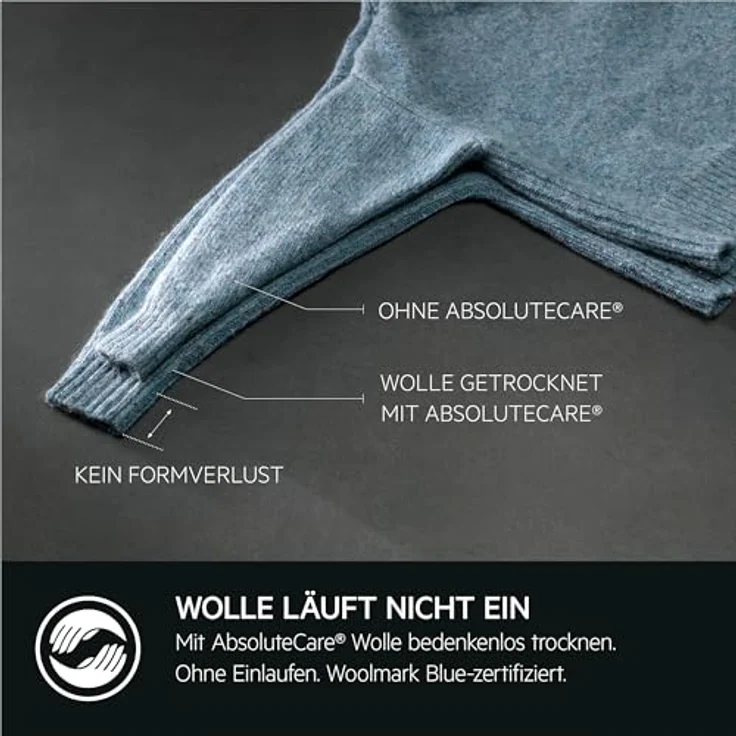 AEG Wärmepumpentrockner TR8AMZ78, 8kg, Serie 8000 AbsoluteCare mit Reversierautomatik und Innenbeleuchtung, Energieklasse B, Wolle- & Seidetrocknung – Bild 4