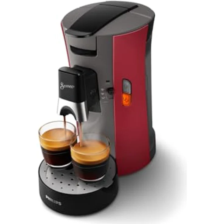 Philips CSA240-91 Kaffeepadmaschine Senseo Select intensives Rot – Bild 2