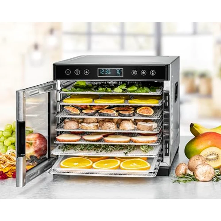 Rommelsbacher Dörrautomat DA 650, Edelstahl, 0,5 m² Dörrfläche, LCD-Display, 99 Std. Zeitschaltuhr, Temperatur einstellbar (35 °C – 75 °C) – Bild 3