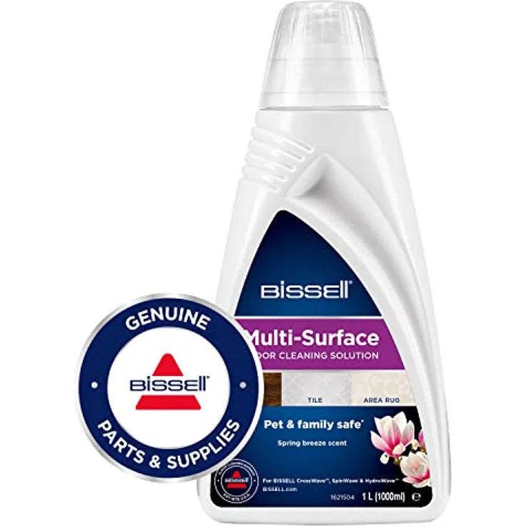 Bissell 1789L Multi-Surface Reinigungsmittel für Crosswave, Crosswave Pet Pro, Spinwave und andere Multiflächen-Reinigungsgeräte, Weiss, 1 x 1 Liter