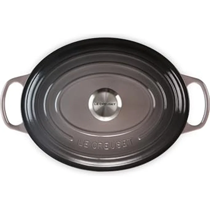 Le Creuset Signature Gusseisen-Bräter mit Deckel, Ø 29 cm, Oval, Für alle Herdarten und Induktion geeignet, Volumen: 4,7 l, Flint – Bild 3