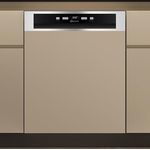 Bauknecht BK4PB14BN7A0X, Integrierbarer Geschirrspüler (60 cm) für 14 Maßgedecke, Edelstahl, ActiveDry, 7 Programme, verstellbarer Oberkorb