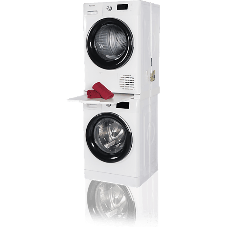 KOENIC KSK-1000-1 Zwischenbaurahmen, Waschmaschinen-Zubehör, weiß