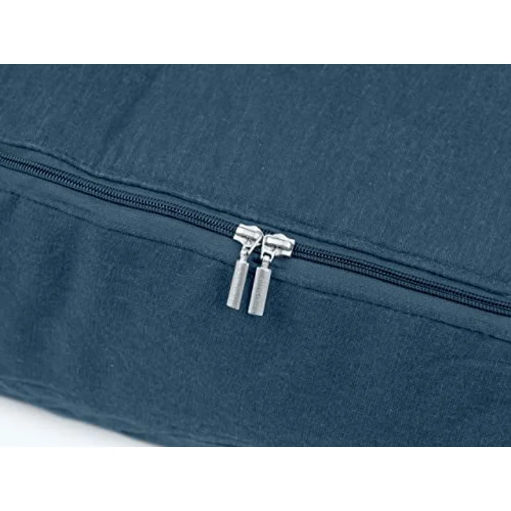TOM TAILOR Unterbettkommode, geräumige Aufbewahrungstasche für Kleidung und Bettdecken, platzsparender Organizer mit Reißverschluss, staubfreie Aufbewahrung, 68 l, Navy – Bild 4