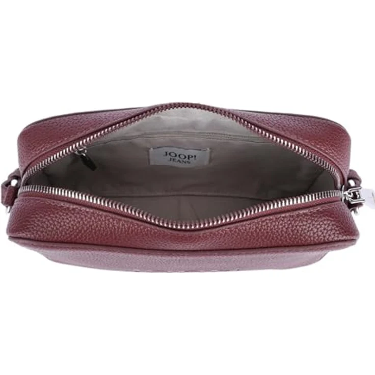 Joop! Jeans Lettera 1.0 Cloe Umhängetasche aus 100% Leder, 22 cm, rot – Bild 5