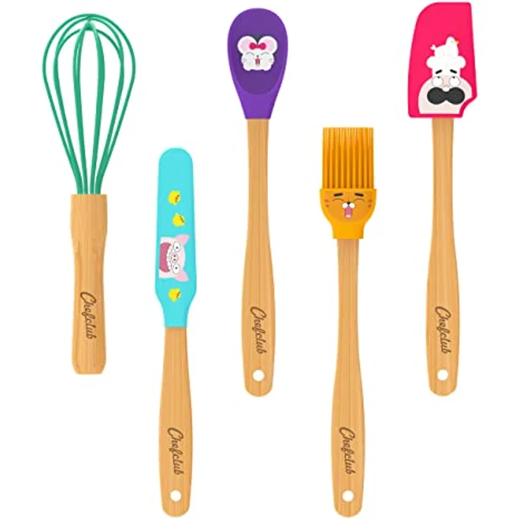 Chefclub Kids Mini Utensilien: Süße Küchenutensilien für kleine Nachwuchs-Köche – Bild 1