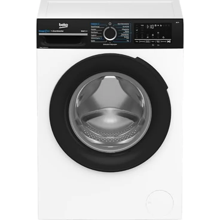 Beko BM3WFU4841W Waschvollautomat, 8 kg, Schleuderwahl 1400 U/min, EnergySpin, Dampffunktion, allergikergeeignet, AquaWave Schontrommel, Weiß