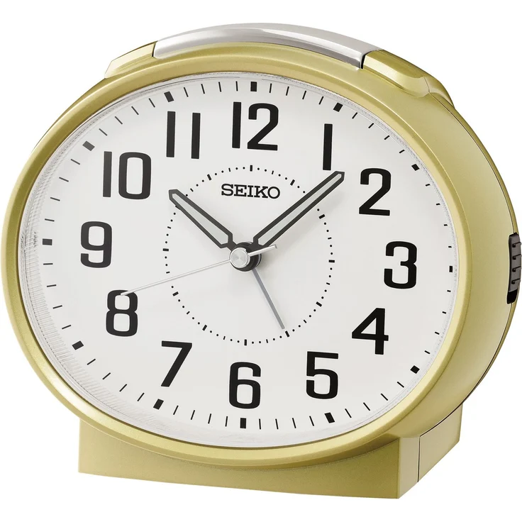 Seiko Quarzwecker mit Schlummerfunktion, Leuchtzeiger und Beleuchtung für das Schlafzimmer – Bild 1