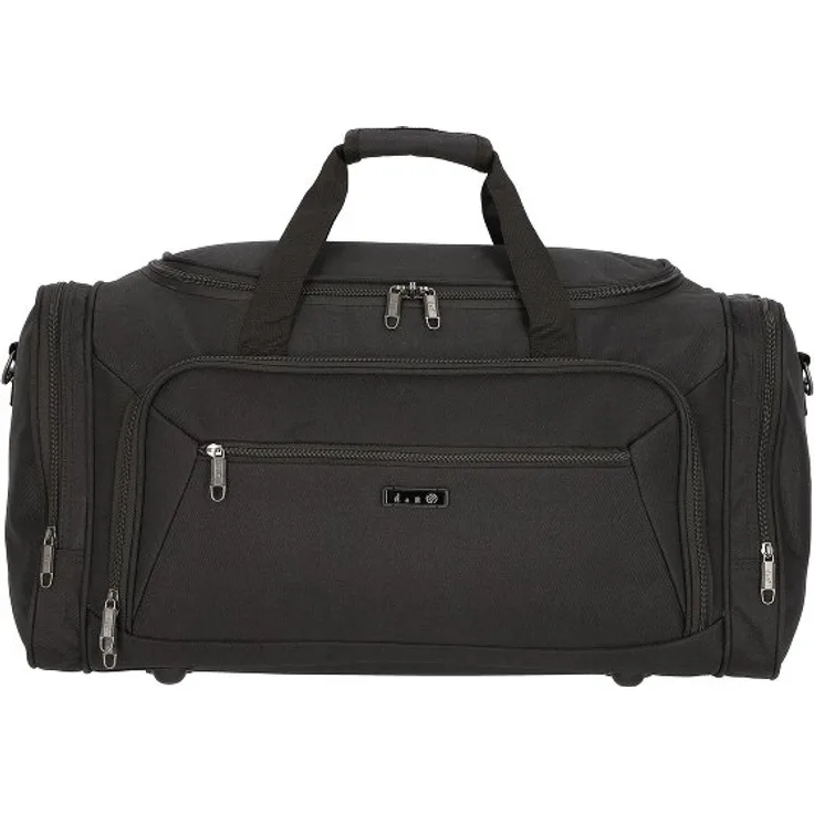 d & n Travel Line 7700 Reisetasche, 59 cm, schwarz, 100% Polyester