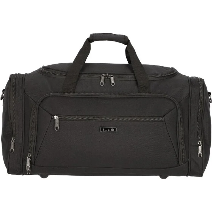 d & n Travel Line 7700 Reisetasche, 59 cm, schwarz, 100% Polyester