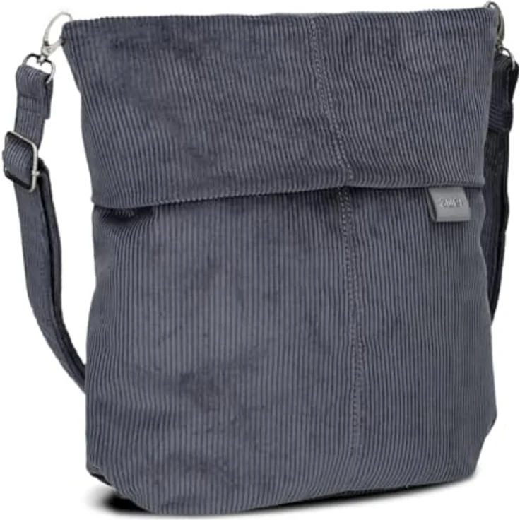 ZWEI Mademoiselle M12, Handtasche Umhängetasche aus weichem Kunstleder, schwarz, 31 x 13 x 32 cm – Bild 1