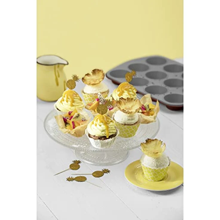 Kaiser Classic Plus Muffinform, für 12 Muffins, 38 x 27 cm, Standardgröße, antihaftbeschichtet, gleichmäßige Wärmeverteilung, rot – Bild 3