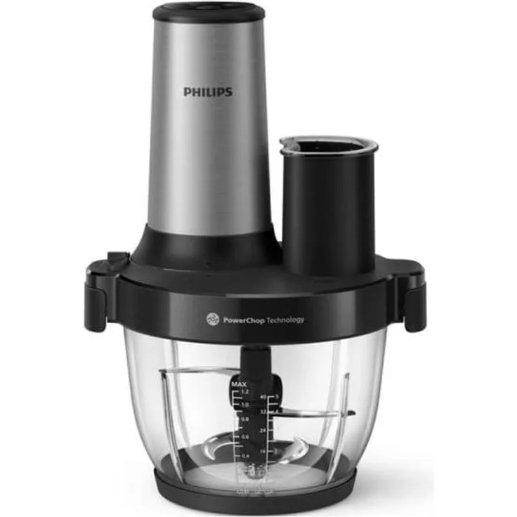 Philips 5000 series HR1504/00, Standmixer mit 16.000 RPM, 2 l Schüsselkapazität, Schwarz/Edelstahl