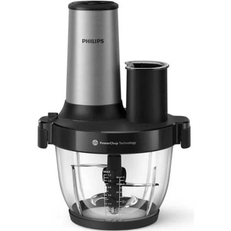 Philips 5000 series HR1504/00, Standmixer mit 16.000 RPM, 2 l Schüsselkapazität, Schwarz/Edelstahl