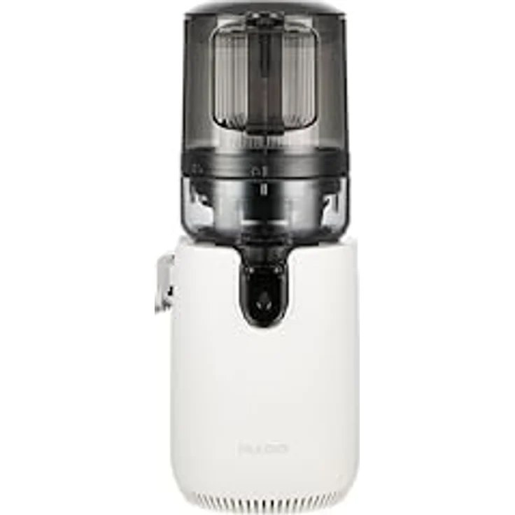 Hurom E50ST, Slow Juicer mit automatischer Zutatenzufuhr, schonender Entsaftungstechnologie, Farbe: Weiß – Bild 1